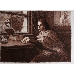 Tanweer Farooqi, 20 x 30 Inch, Pen n ink on Paper, Figurative Painting, AC-TF-014